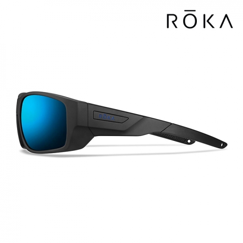 료카 AT-1X 매트 블랙 - 글래시어 미러 편광 렌즈