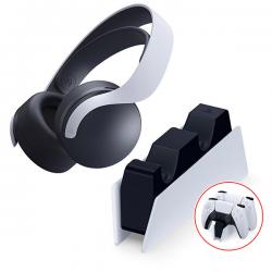 PS5 소니 듀얼센스 충전거치대 + PULSE 3D 무선 헤드셋 (색상선택) / 소니정품