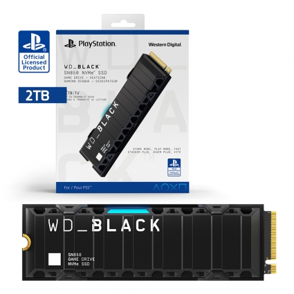 PS5 콘솔용 WD Black SN850 NVMe SSD 2TB / USB 32GB증정