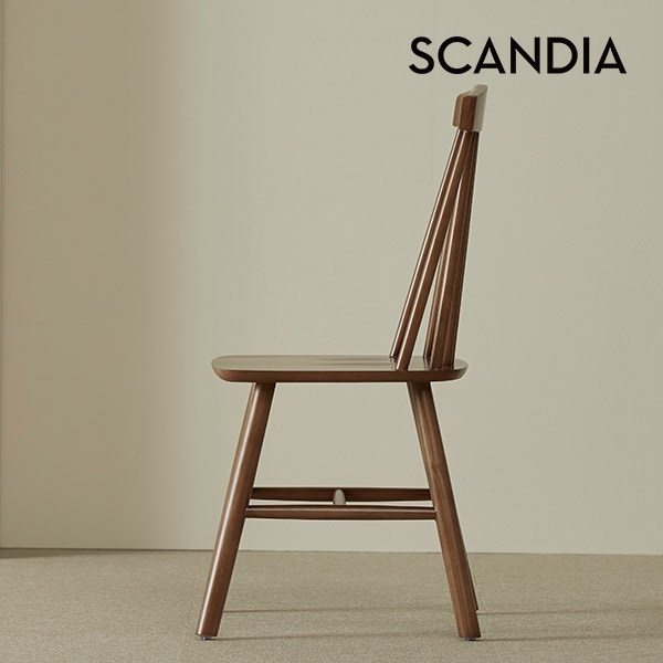 [스칸디아]폴디 고무나무 원목 의자