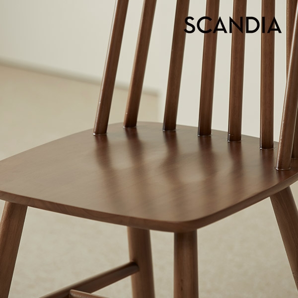 [스칸디아]폴디 고무나무 원목 의자